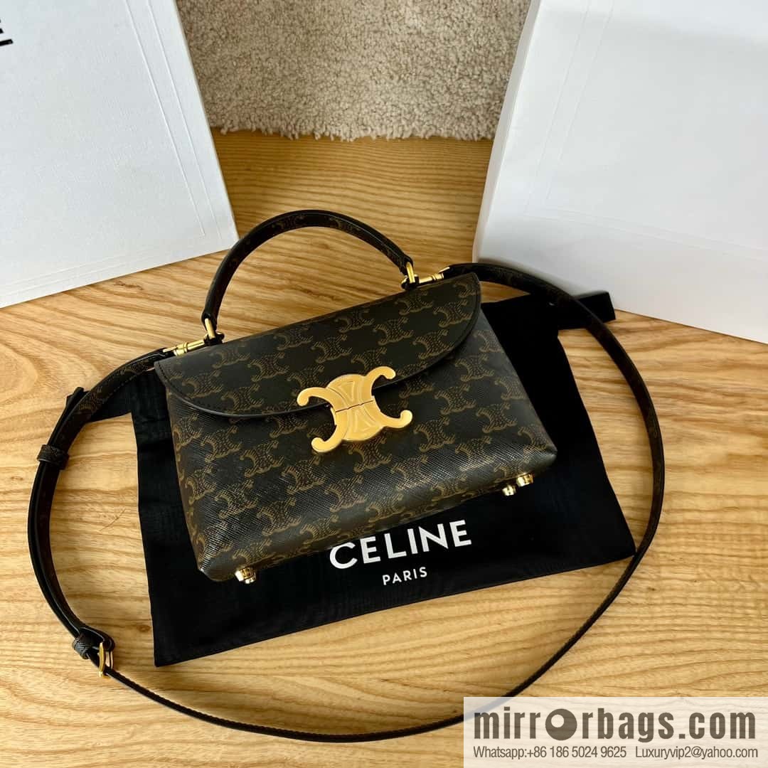 CELINE NINO S logo printed cow leather (fabric) handbag 118113 monogram