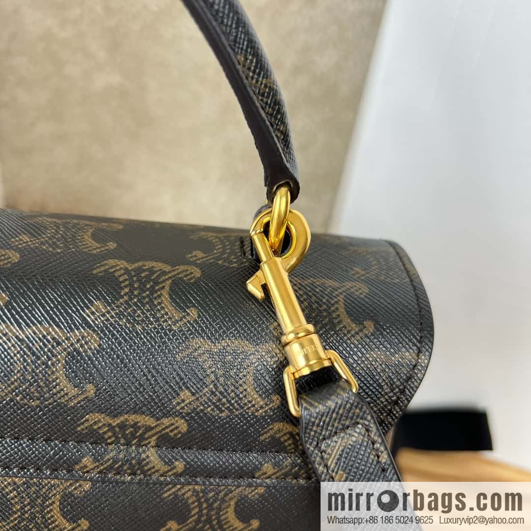 CELINE NINO S logo printed cow leather (fabric) handbag 118113 monogram