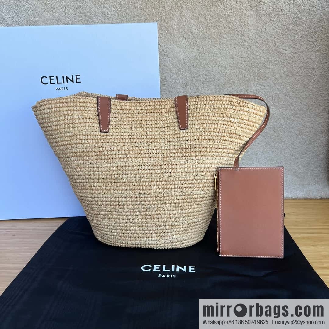 CELINE vegetable material wagyu leather (fabric) medium soft classic basket bag 114342
