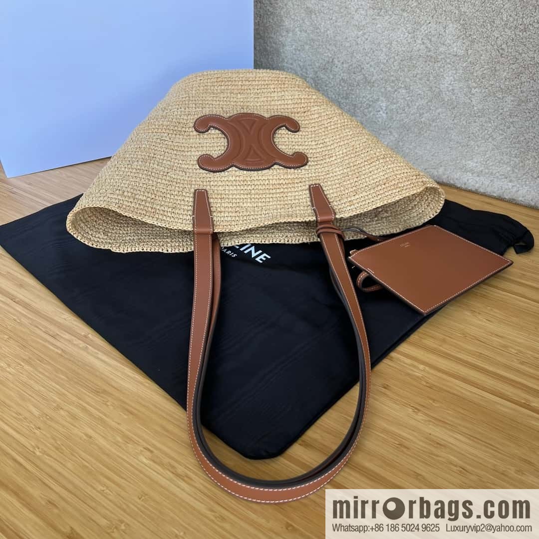 CELINE vegetable material wagyu leather (fabric) medium soft classic basket bag 114342