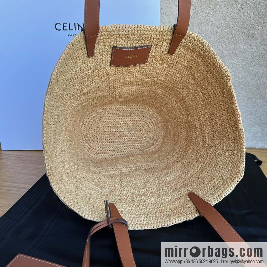 CELINE vegetable material wagyu leather (fabric) medium soft classic basket bag 114342