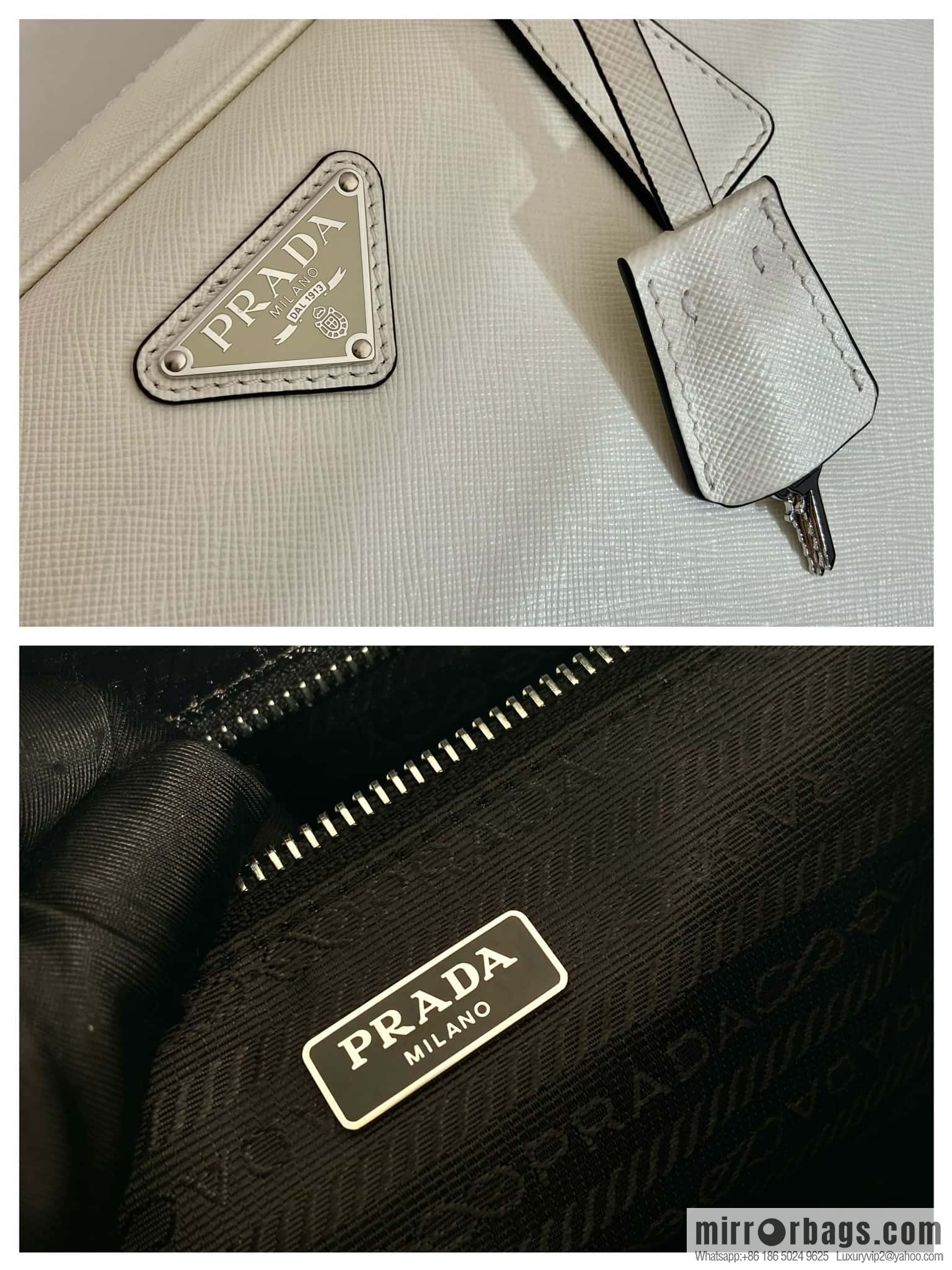 PRADA 🎉 new long handle medieval bag 🎉 1BA428 new 🎉 white