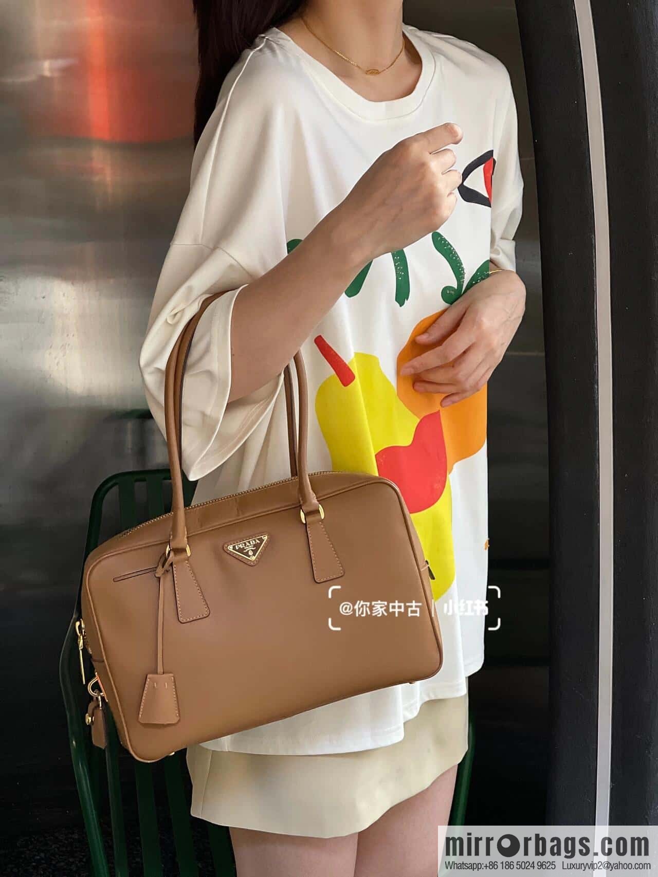 PRADA 🎉 new long handle medieval bag 🎉 1BA428 new 🎉 brown