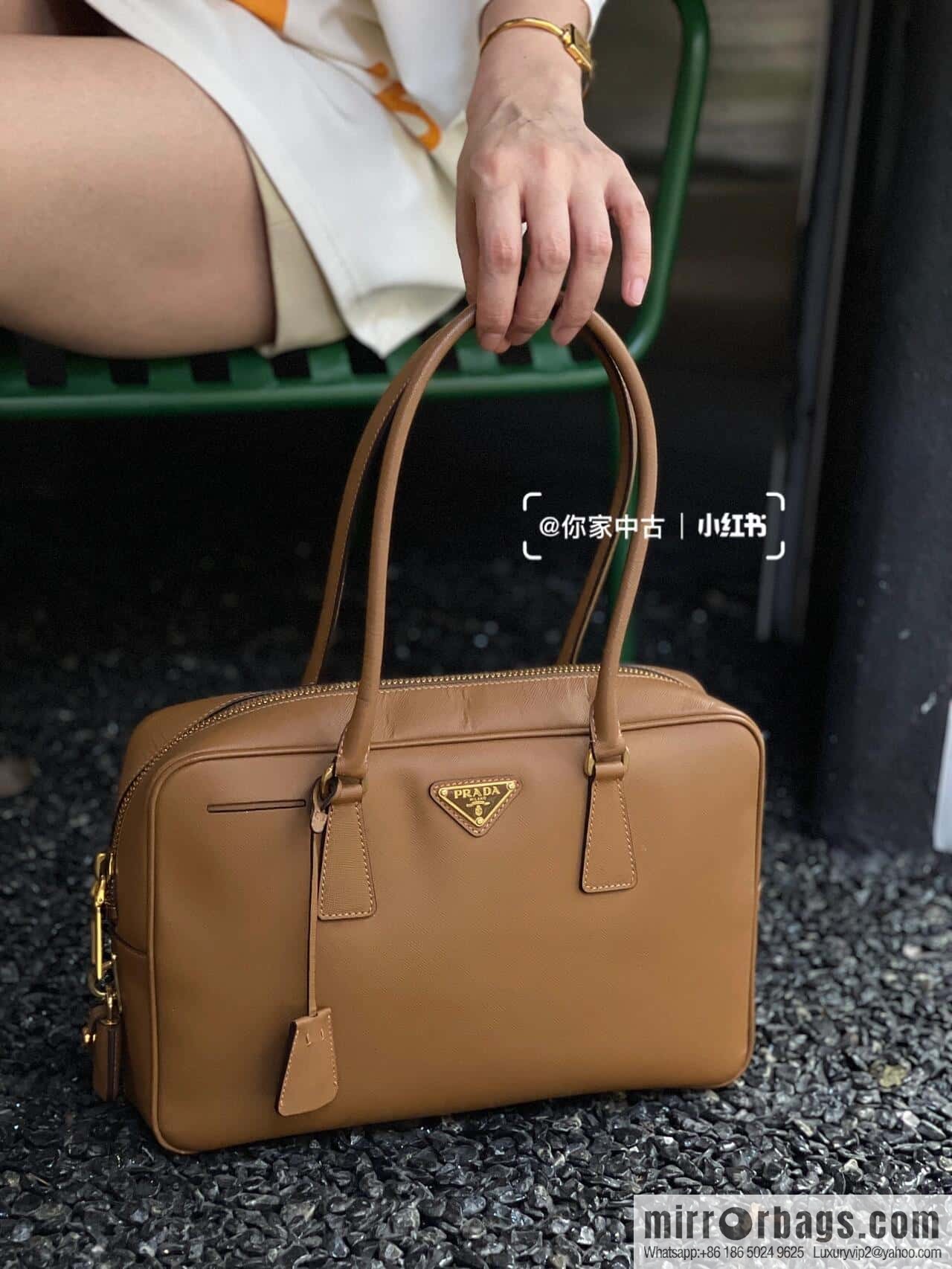 PRADA 🎉 new long handle medieval bag 🎉 1BA428 new 🎉 brown