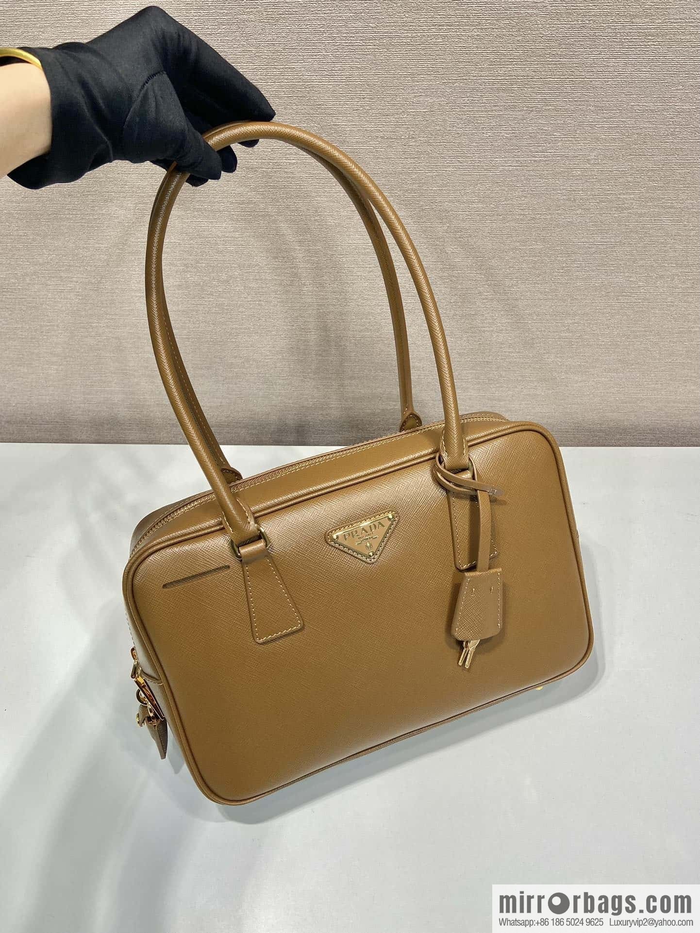 PRADA 🎉 new long handle medieval bag 🎉 1BA428 new 🎉 brown