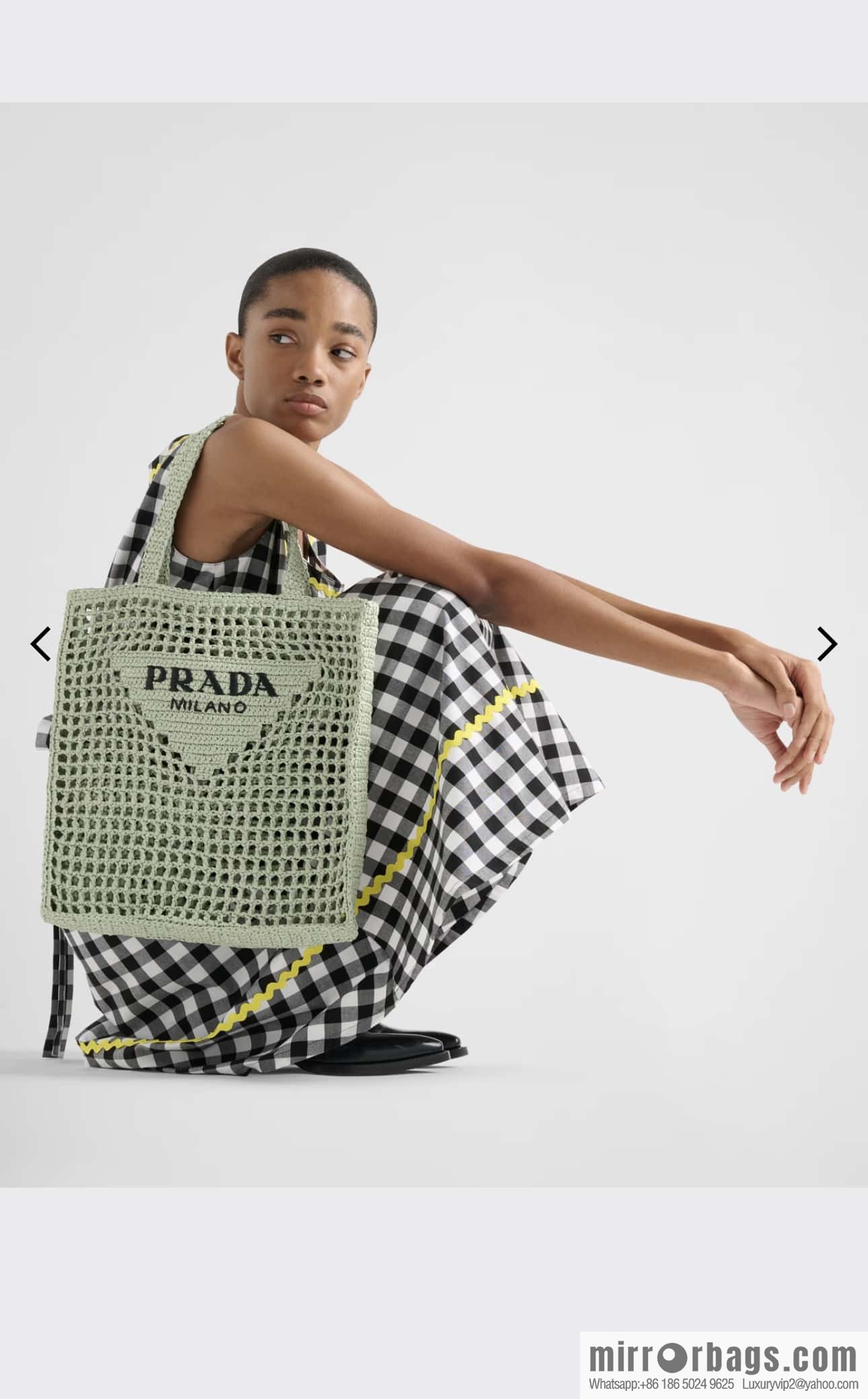PRADA ๐ coconut fiber tote bag ๐ 1BG393 new color
