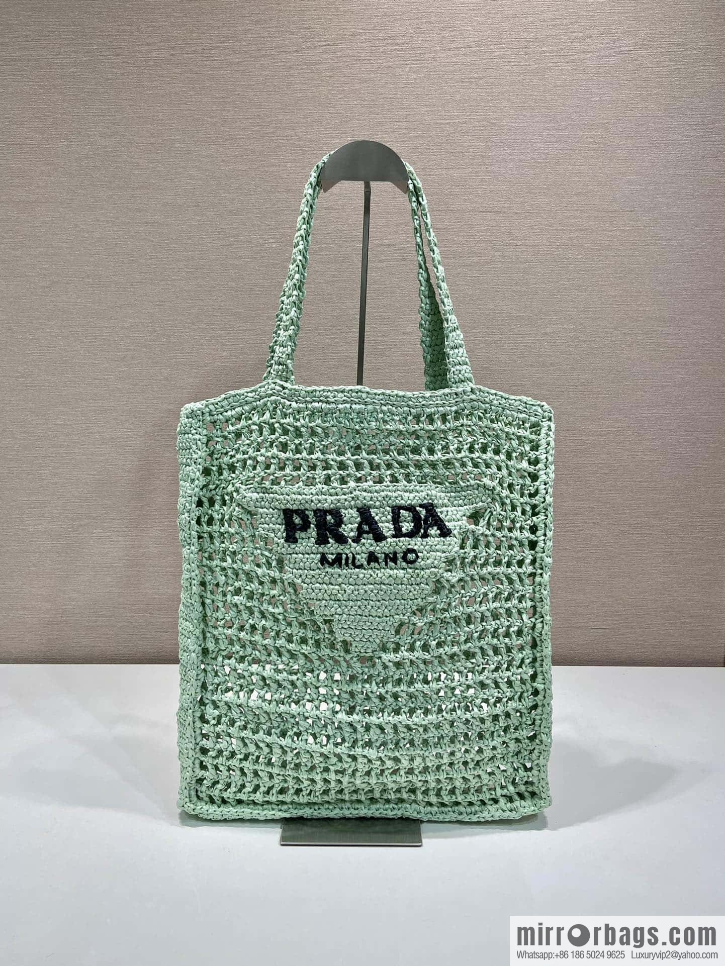 PRADA ๐ coconut fiber tote bag ๐ 1BG393 new color