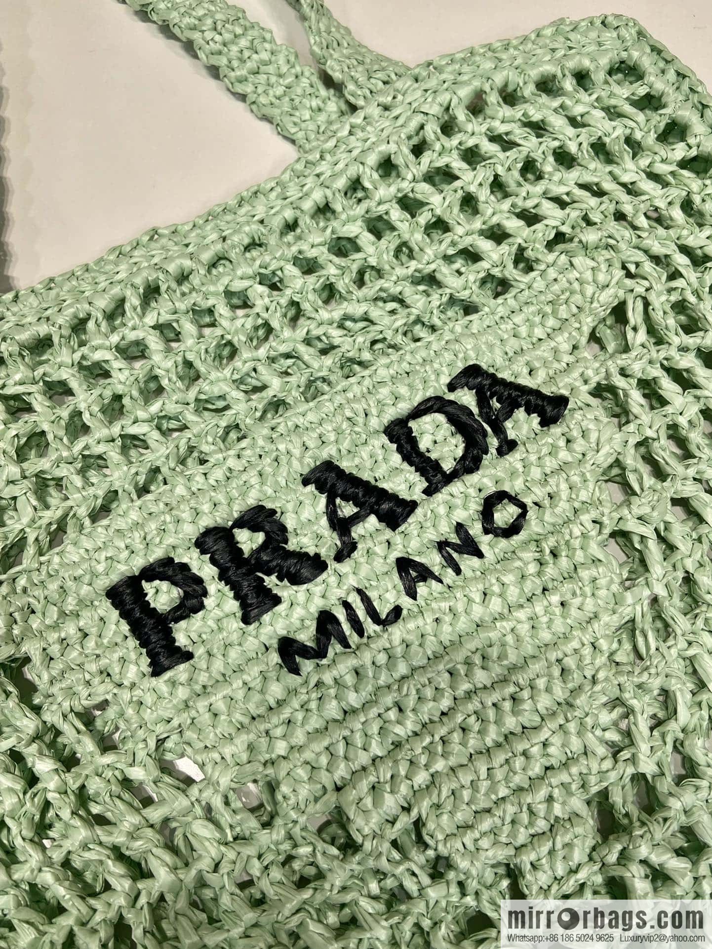 PRADA ๐ coconut fiber tote bag ๐ 1BG393 new color