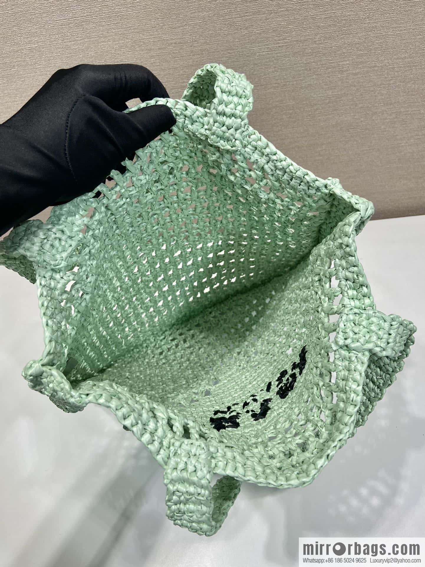 PRADA ๐ coconut fiber tote bag ๐ 1BG393 new color