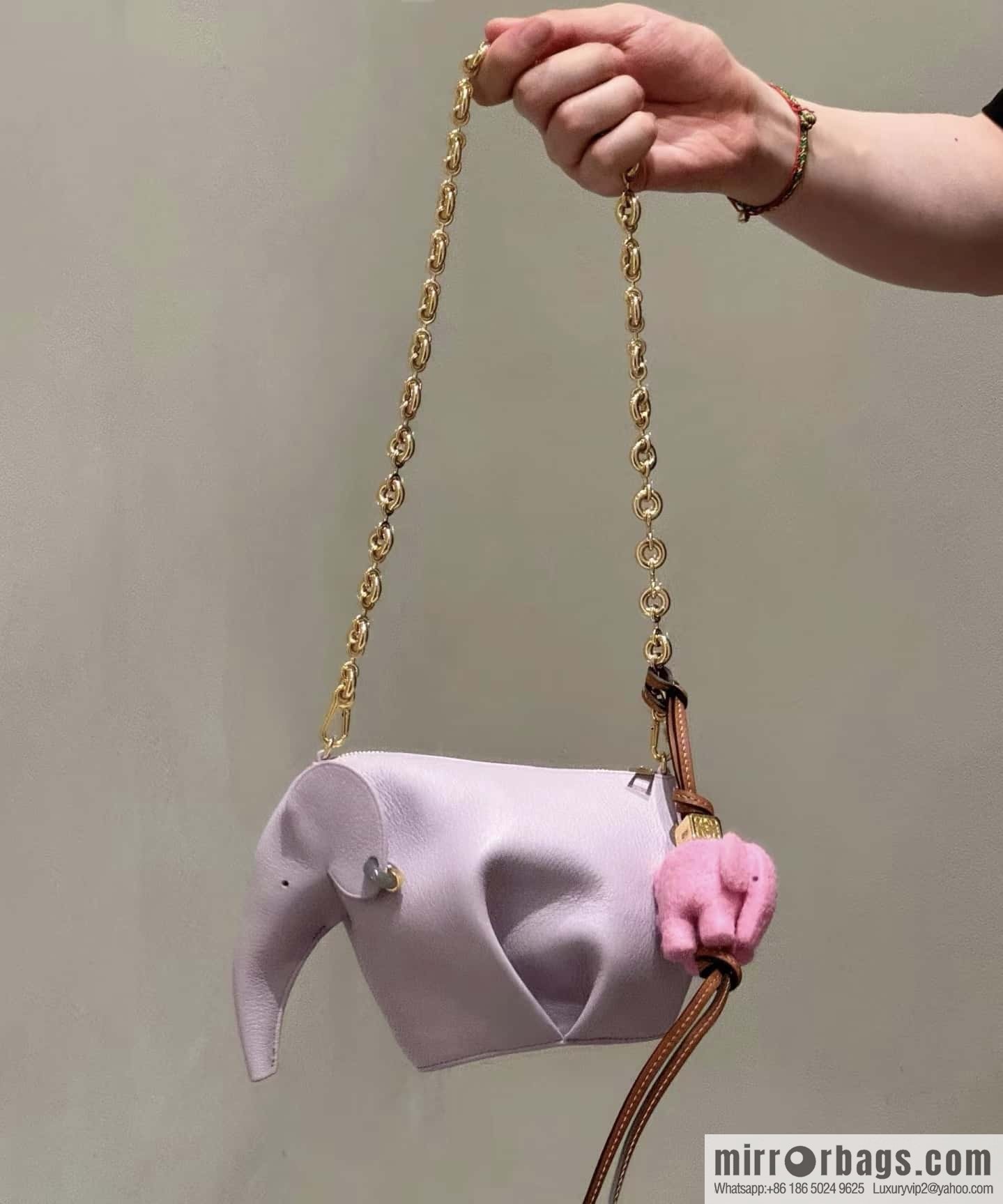 LOEWE's latest jade series baby elephant bag 0192 purple