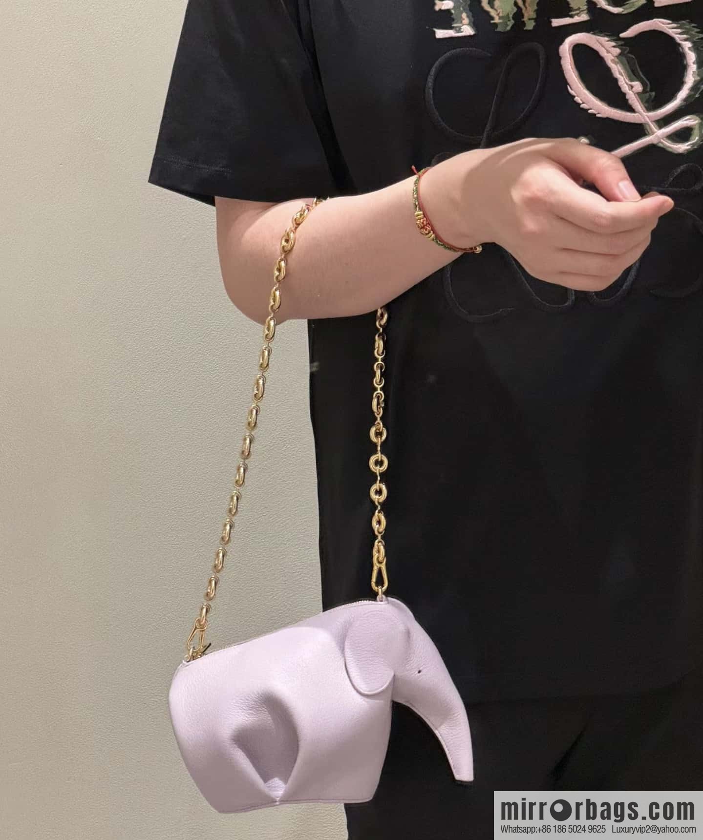 LOEWE's latest jade series baby elephant bag 0192 purple