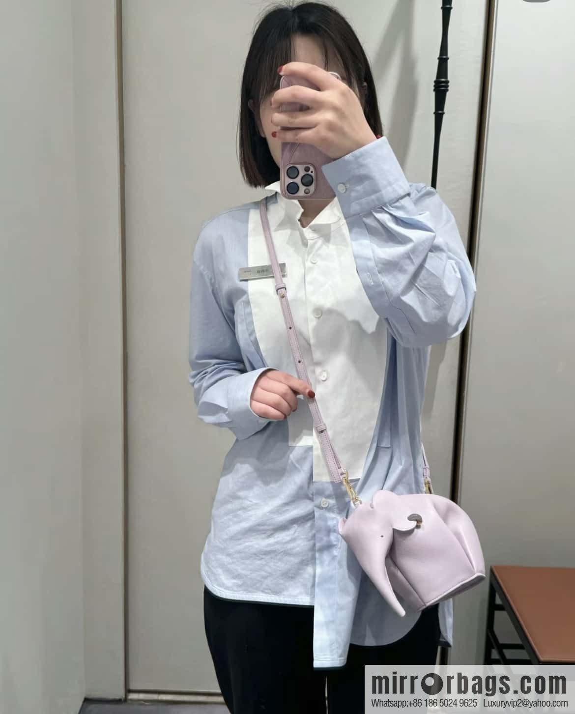 LOEWE's latest jade series baby elephant bag 0192 purple