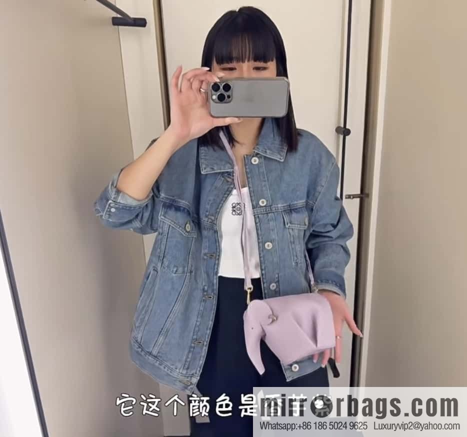 LOEWE's latest jade series baby elephant bag 0192 purple