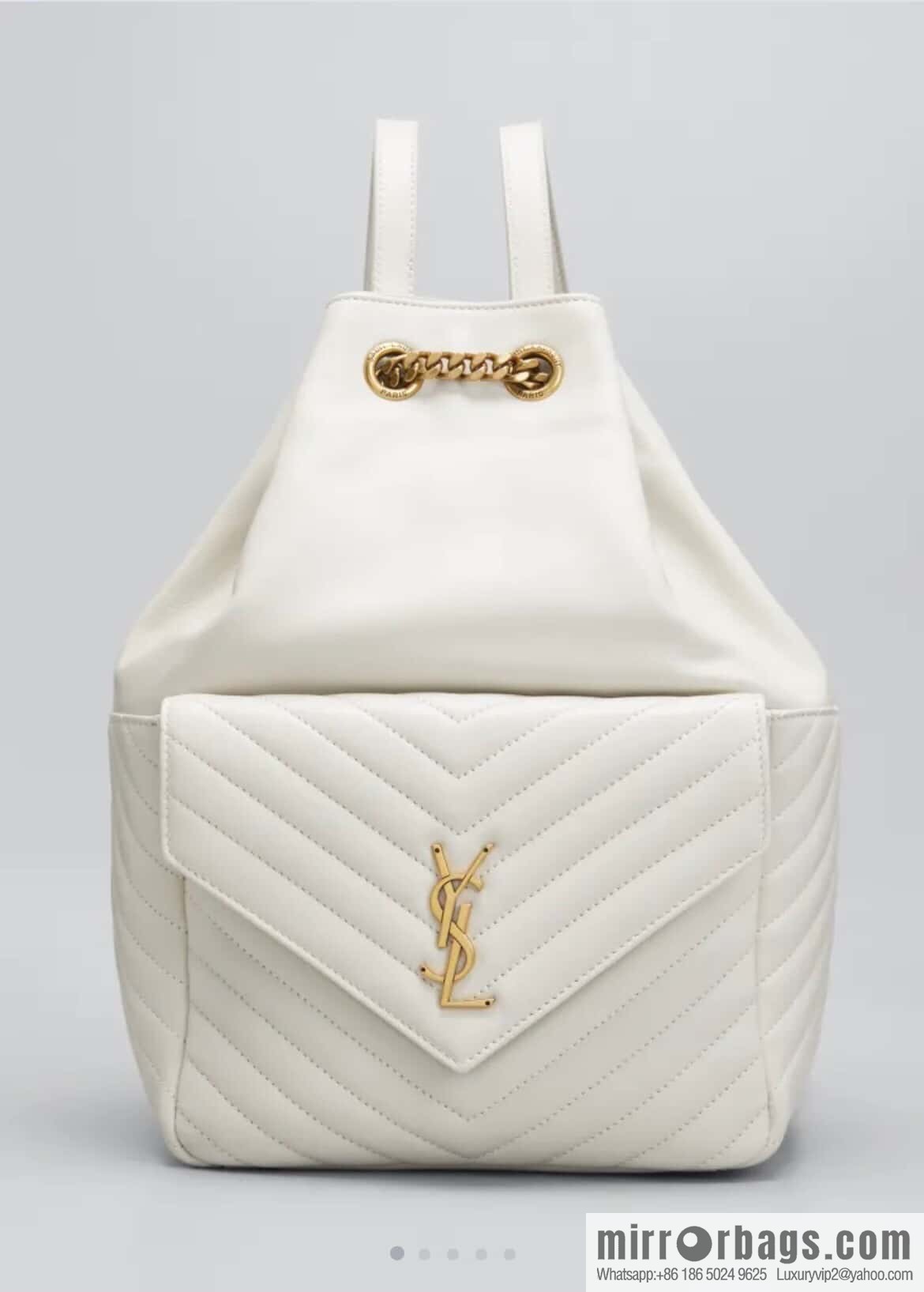 YSL _ backpack milk white 🤍 672609
