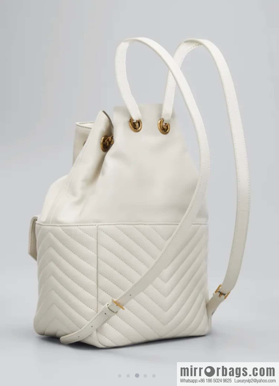 YSL _ backpack milk white 🤍 672609