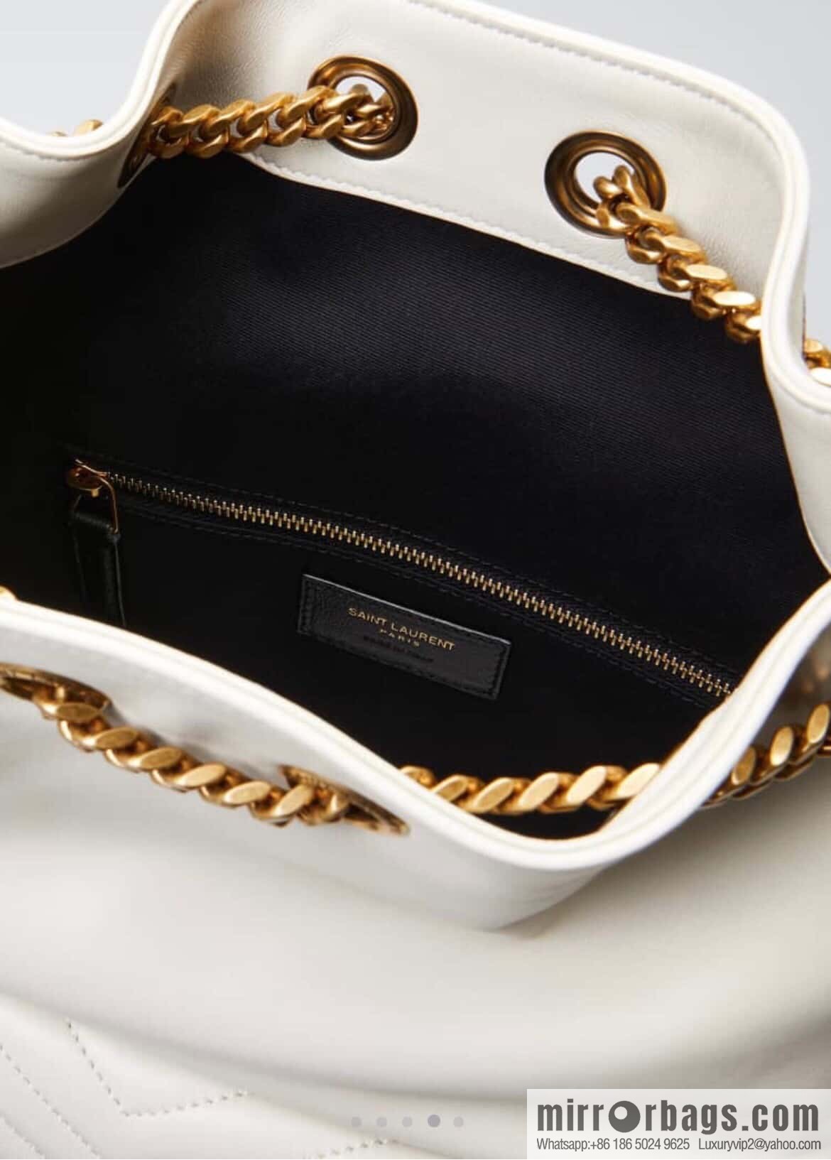 YSL _ backpack milk white 🤍 672609