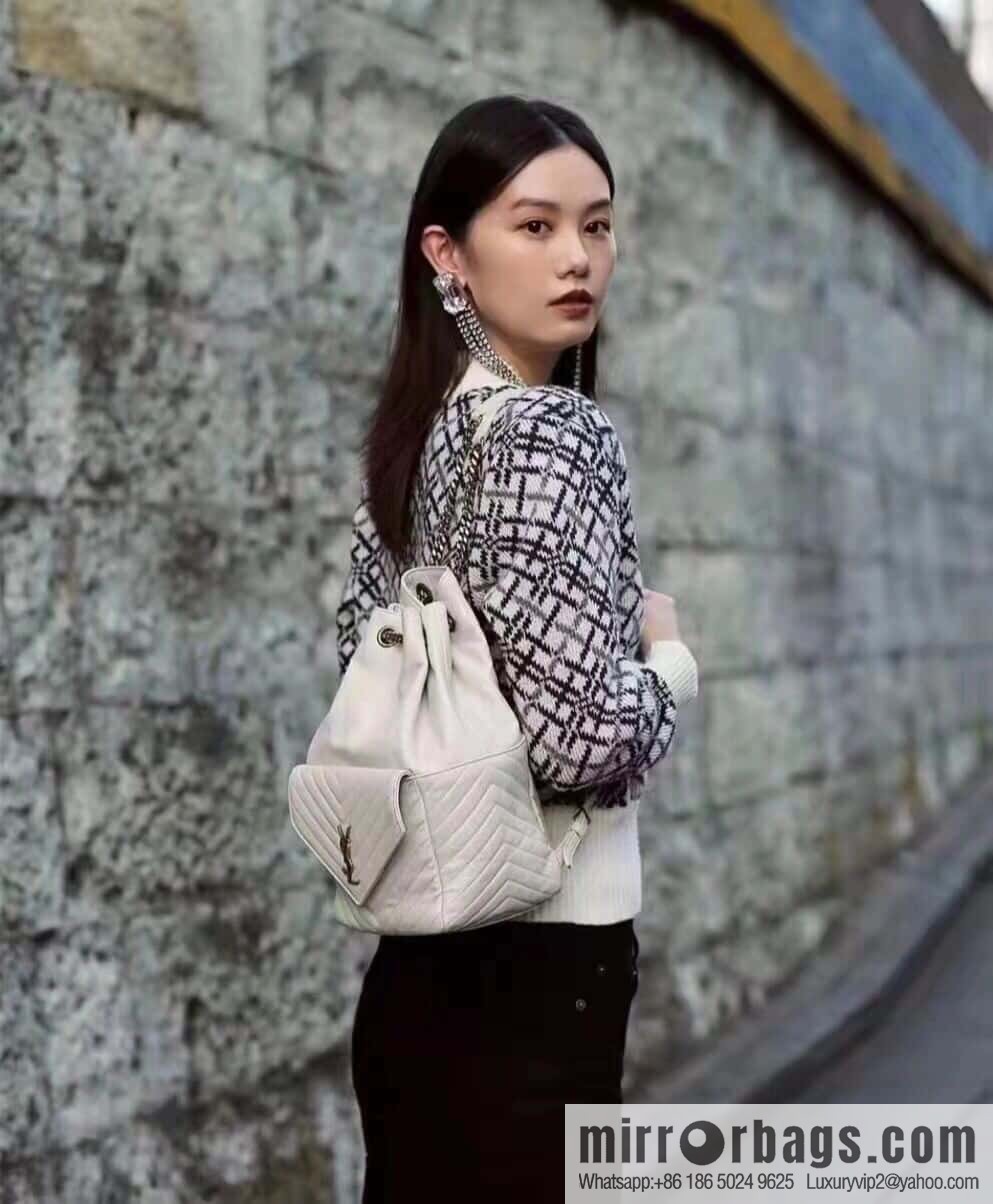 YSL _ backpack milk white 🤍 672609