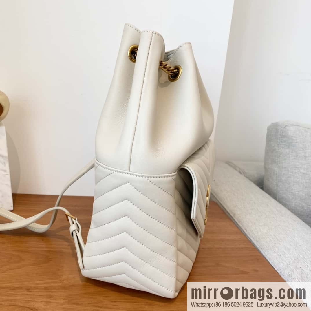 YSL _ backpack milk white 🤍 672609