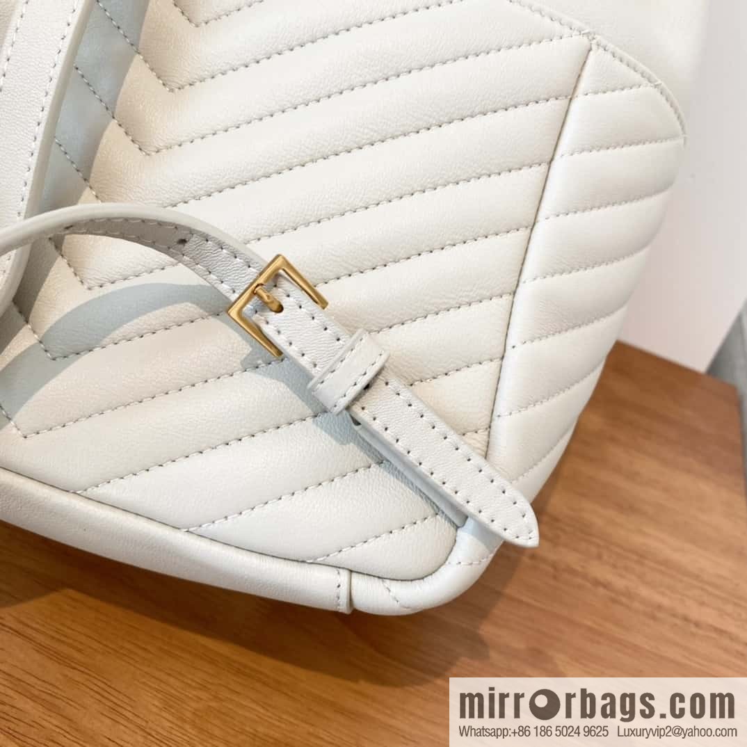 YSL _ backpack milk white 🤍 672609