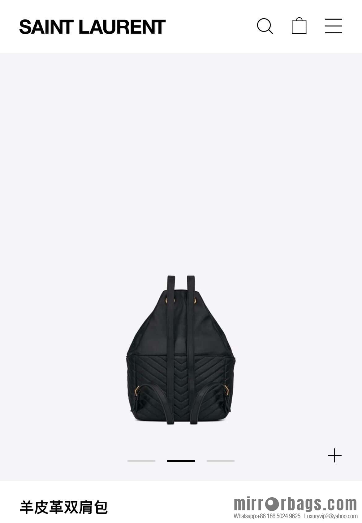 YSL _ backpack black 🎵 672609