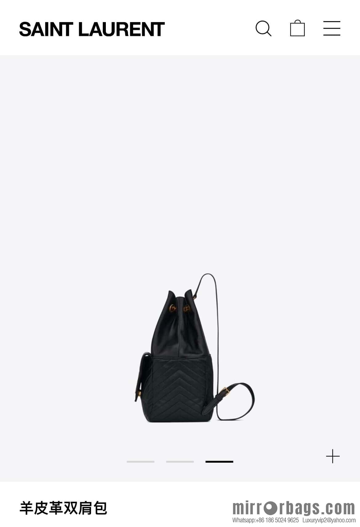 YSL _ backpack black 🎵 672609