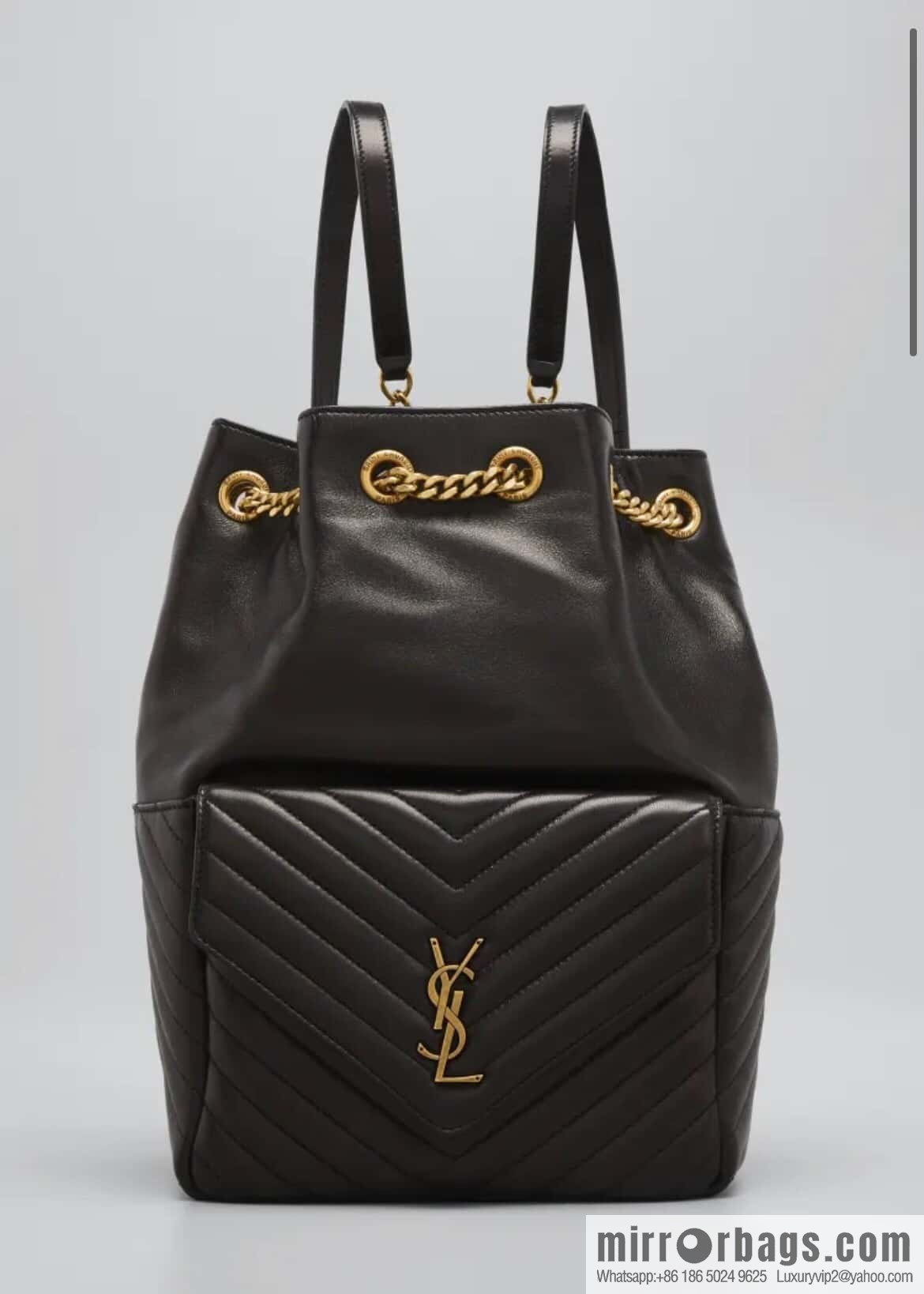 YSL _ backpack black 🎵 672609