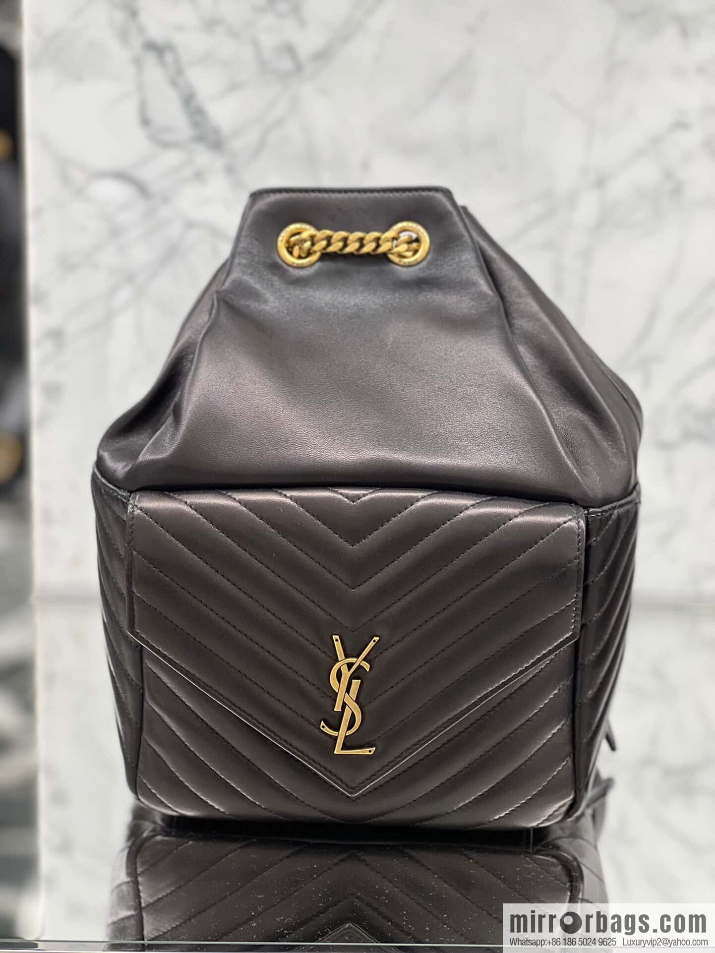 YSL _ backpack black 🎵 672609