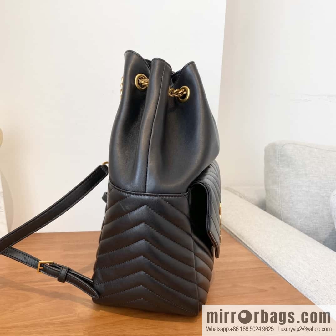 YSL _ backpack black 🎵 672609
