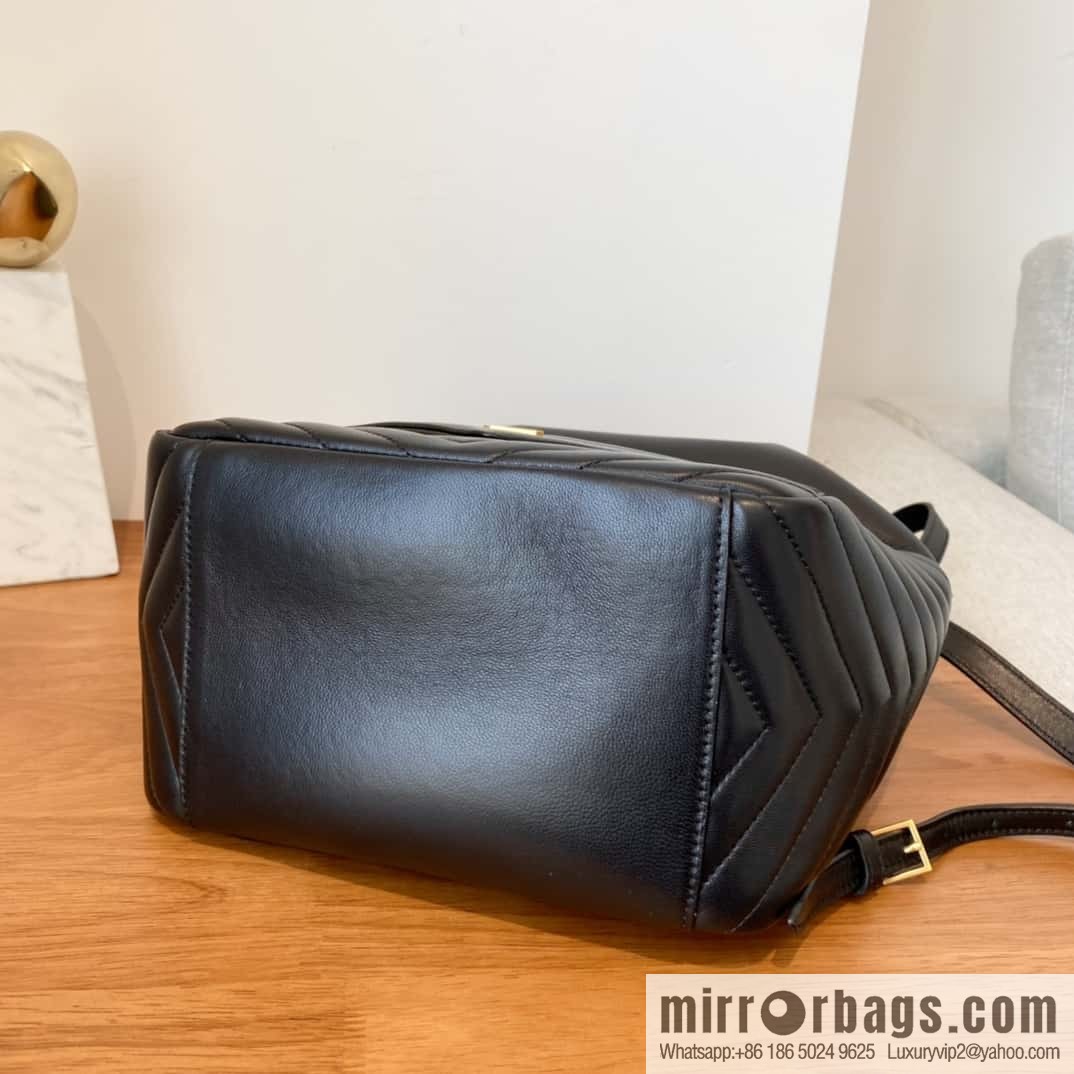 YSL _ backpack black 🎵 672609