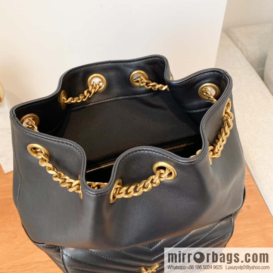 YSL _ backpack black 🎵 672609