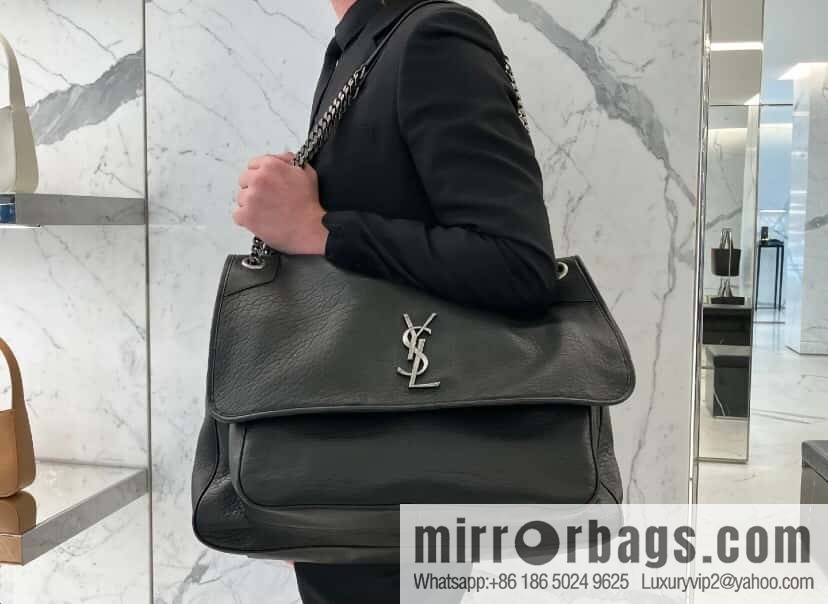 YSL counter most 🆕 sheepskin black silver 755857