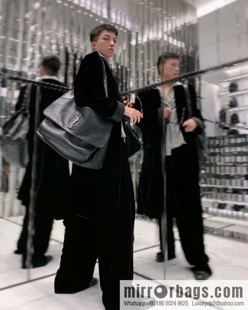 YSL counter most 🆕 sheepskin black silver 755857