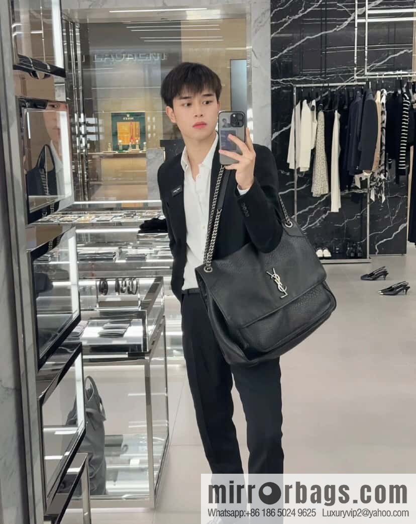 YSL counter most 🆕 sheepskin black silver 755857
