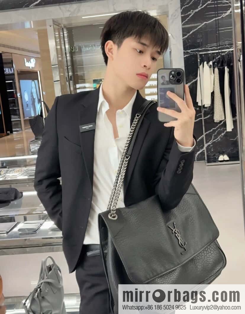 YSL counter most 🆕 sheepskin black silver 755857