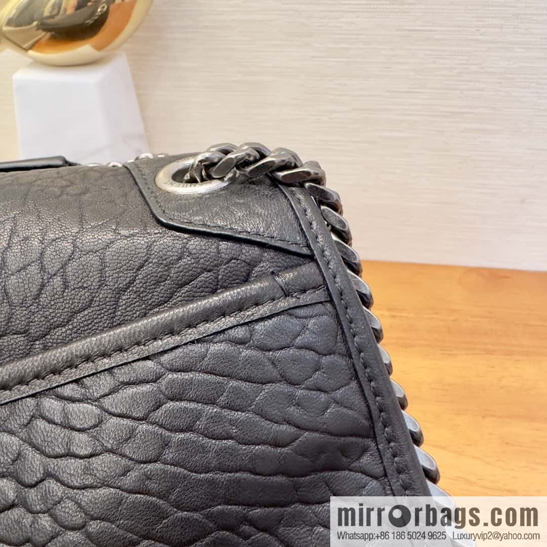 YSL counter most 🆕 sheepskin black silver 633178