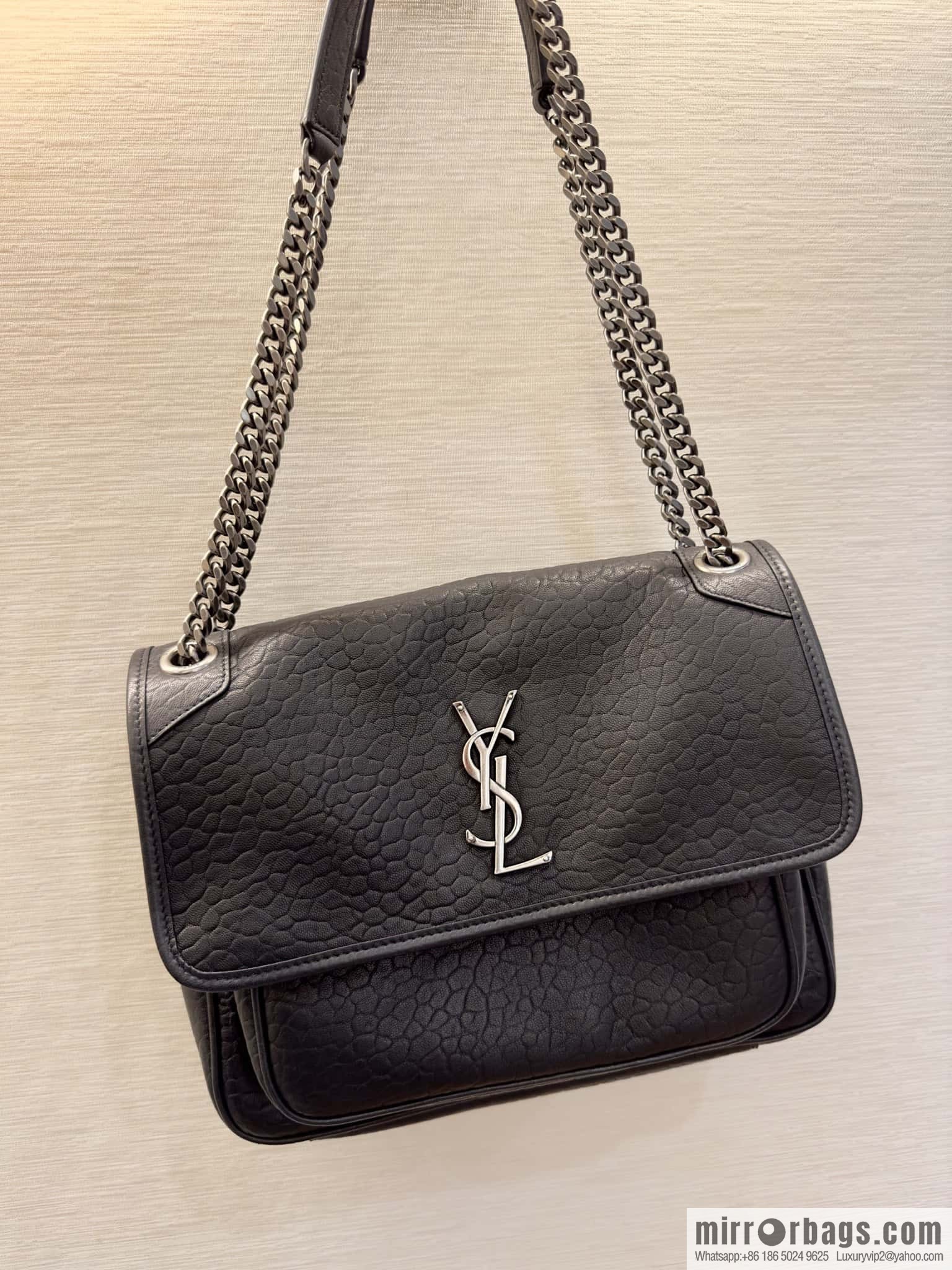 YSL counter most 🆕 sheepskin black silver 633178