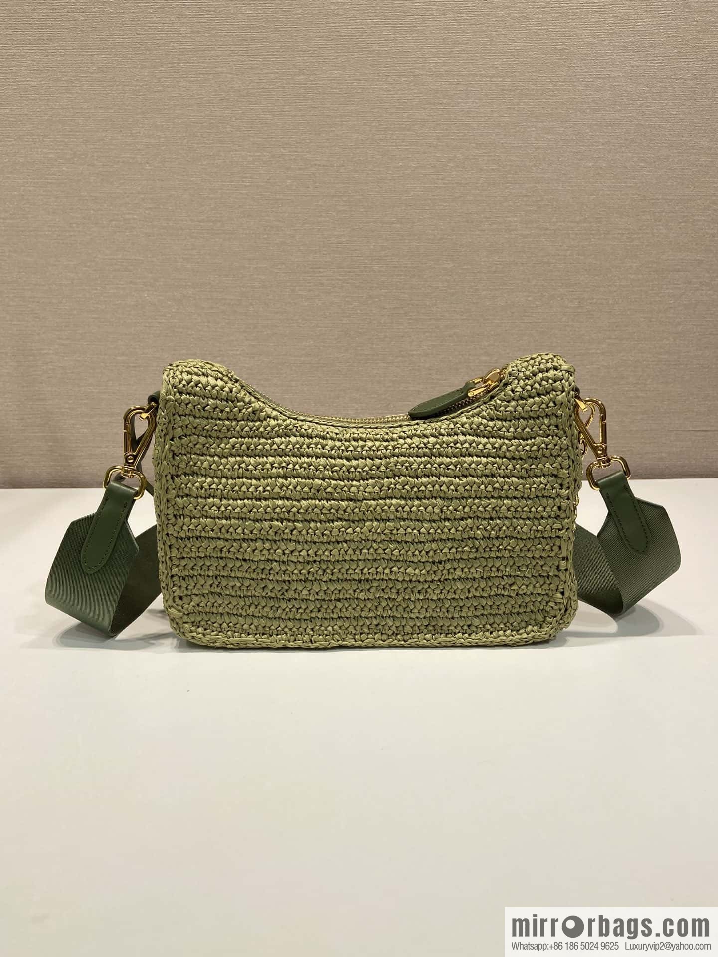 PRADA 🎉 straw three-in-one 🎉 1BH204 new color🎉
