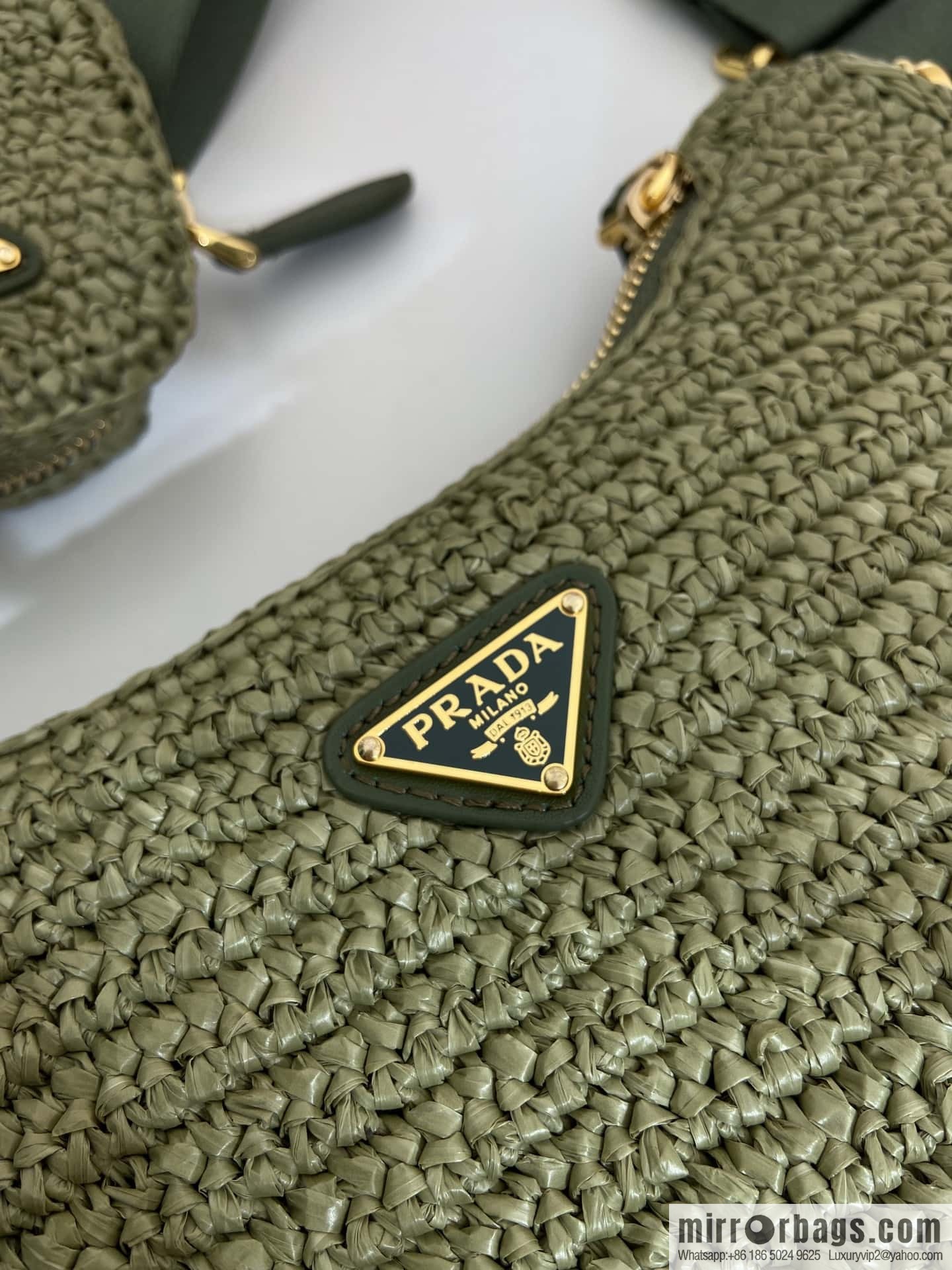 PRADA 🎉 straw three-in-one 🎉 1BH204 new color🎉