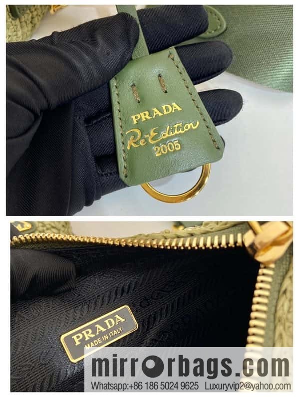 PRADA 🎉 straw three-in-one 🎉 1BH204 new color🎉