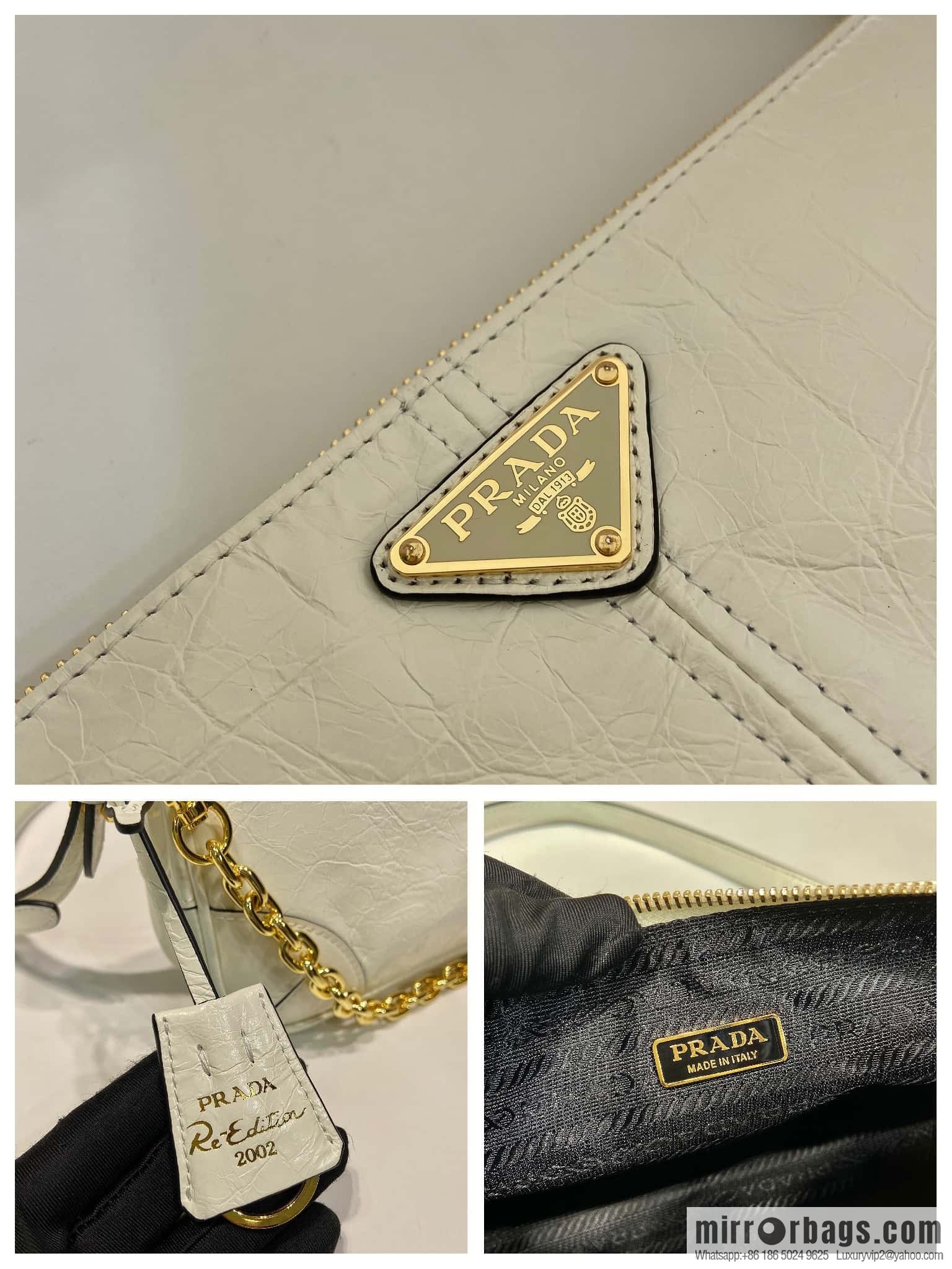 PRADA 🎉 new armpit bag 🎉 1BC221 🎉🎉 white