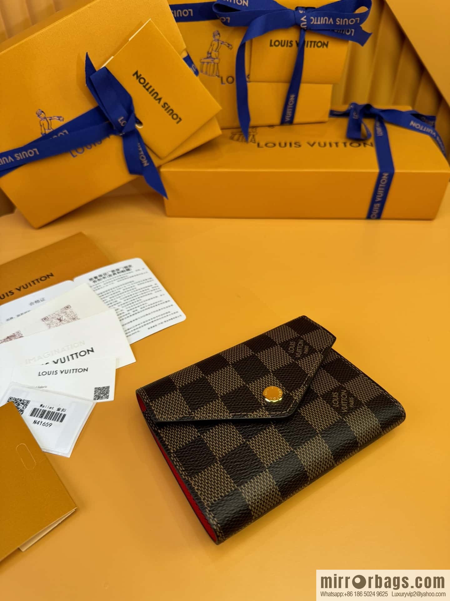 LV VICTORINE Wallet N41659 Premium