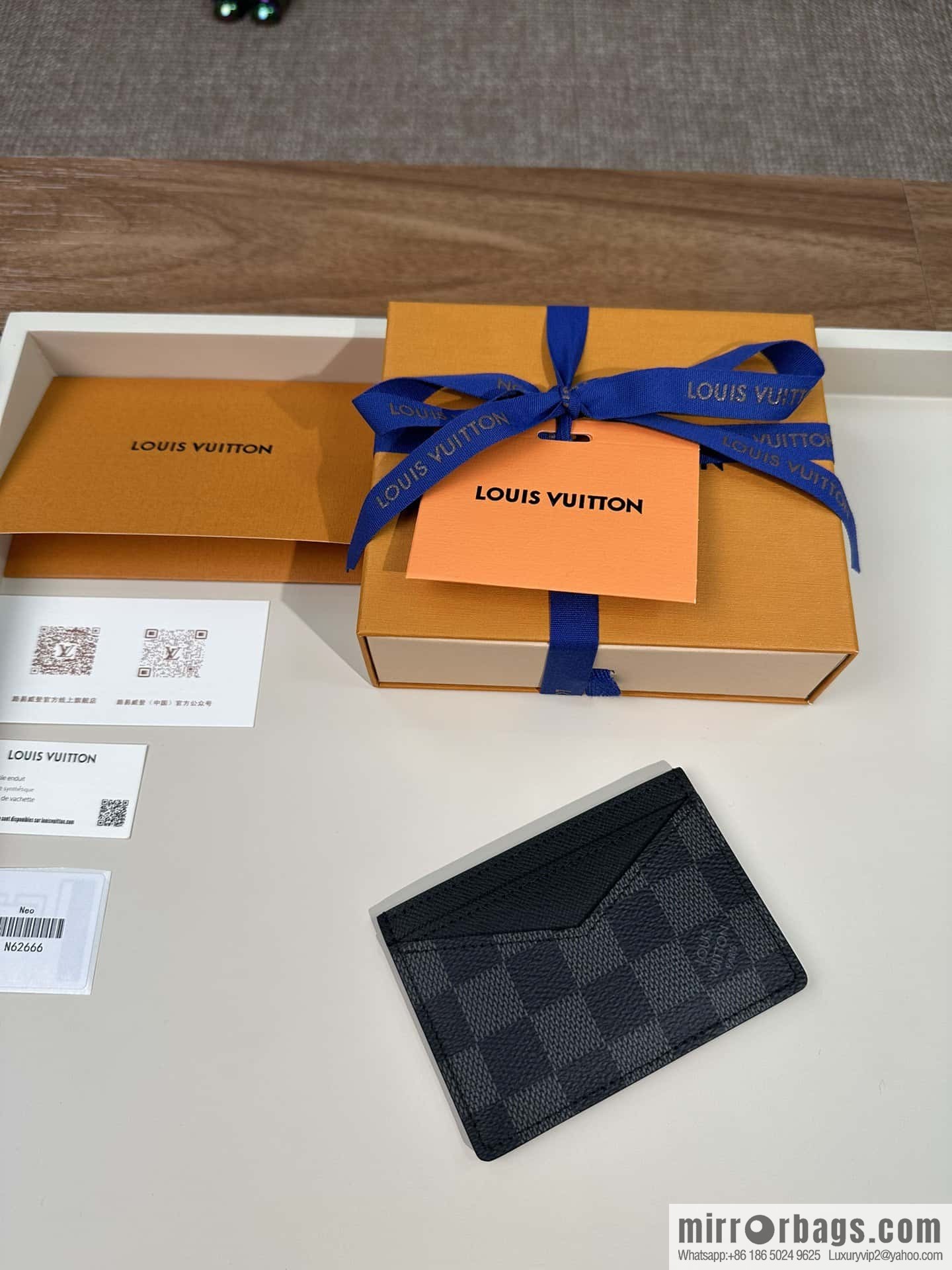 LV Néo card clip N62666 premium