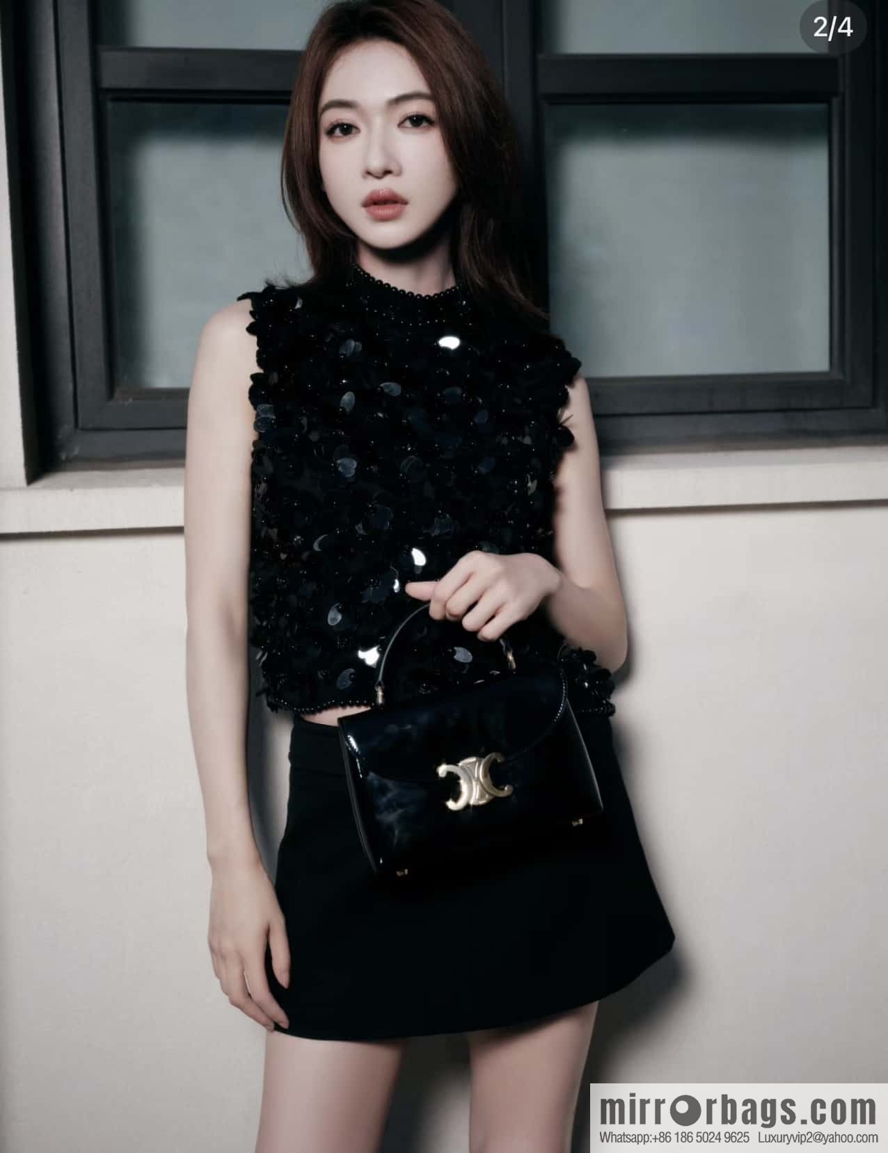 CELINE TEEN NINO lacquered cow leather handbag 118113