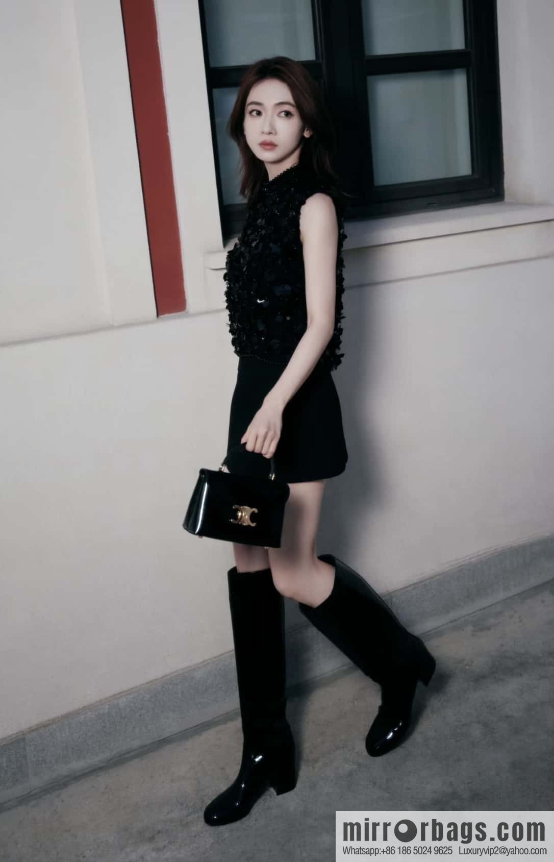 CELINE TEEN NINO lacquered cow leather handbag 118113