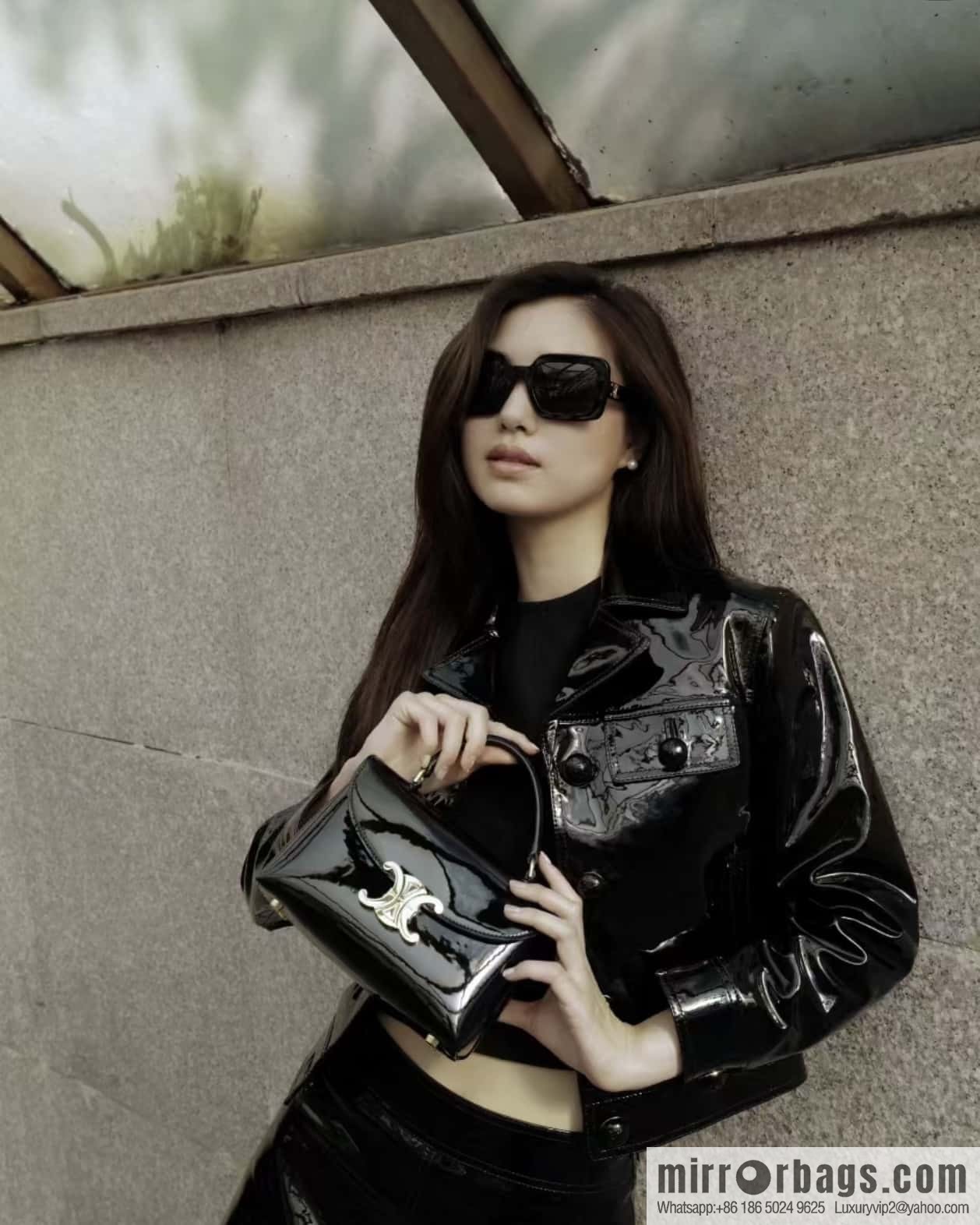 CELINE TEEN NINO lacquered cow leather handbag 118113
