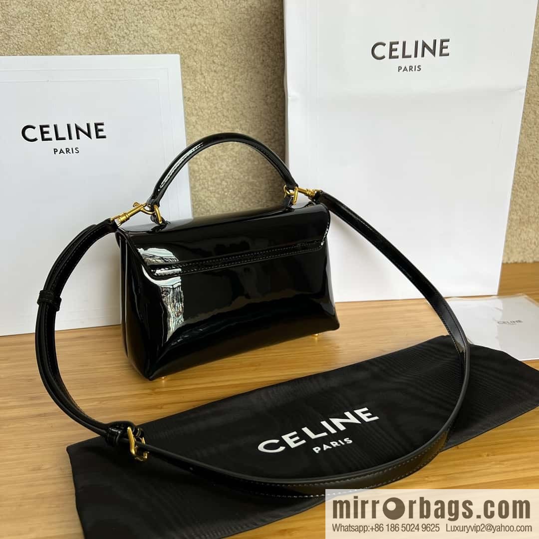 CELINE TEEN NINO lacquered cow leather handbag 118113