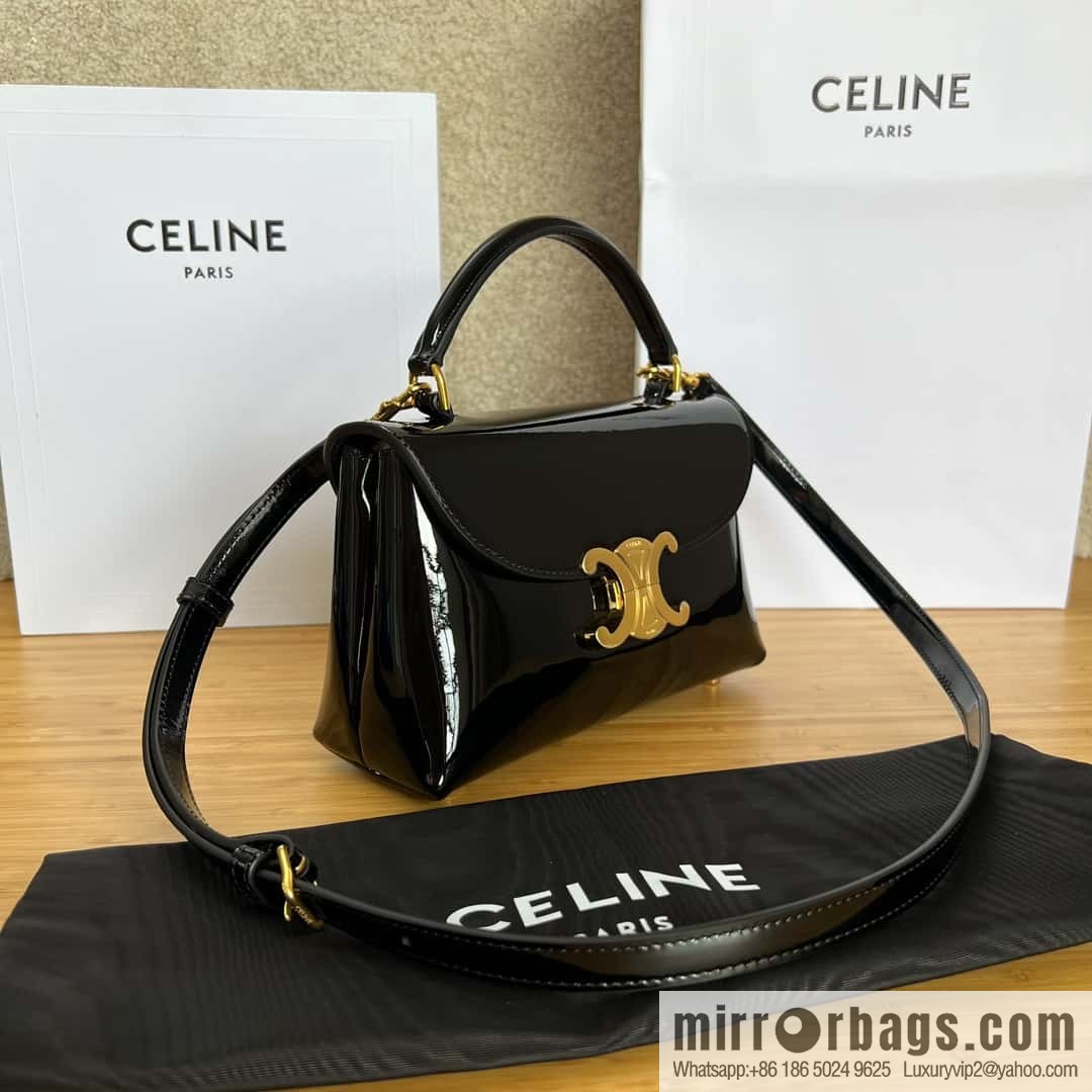 CELINE TEEN NINO lacquered cow leather handbag 118113