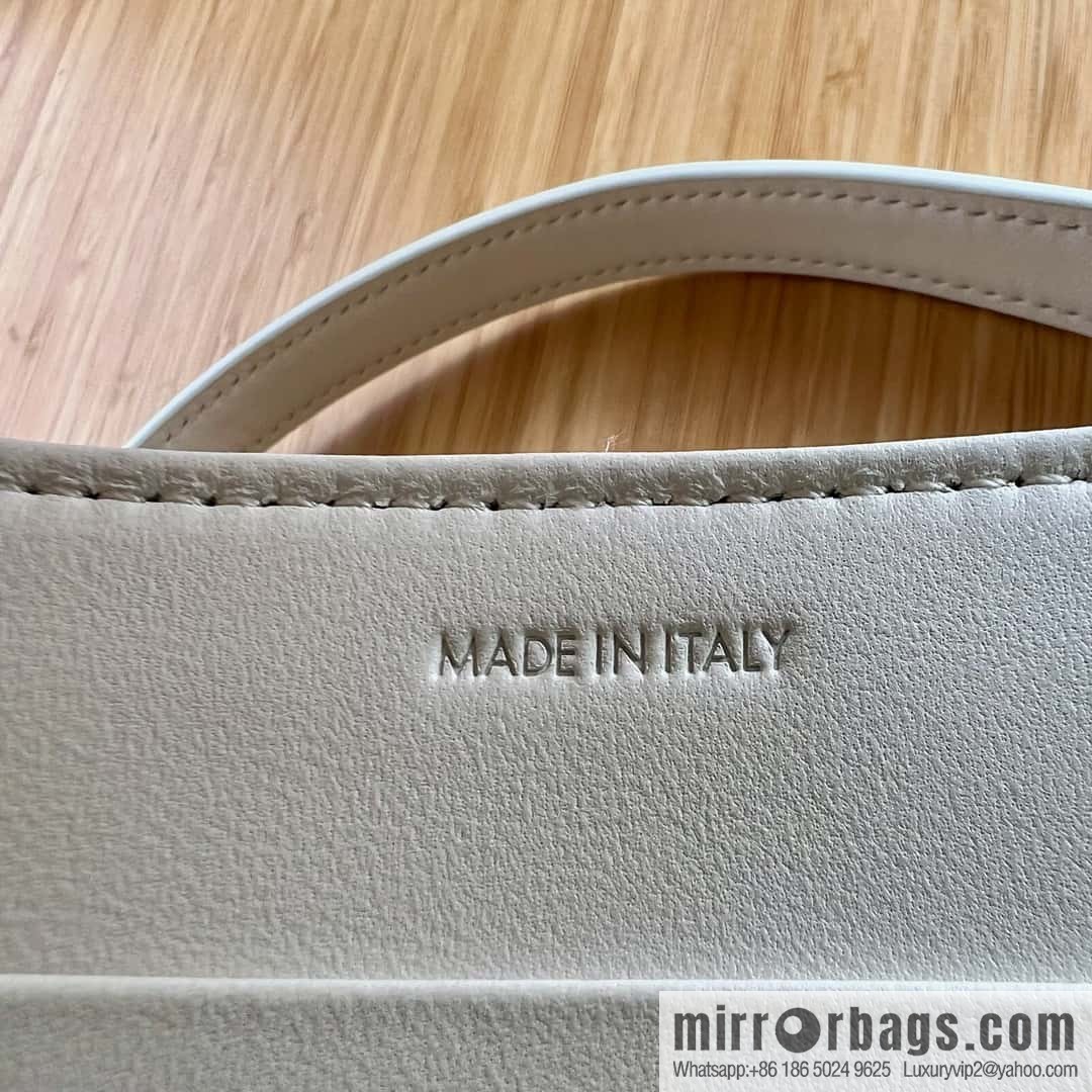 CELINE TEEN NINO Soft cow leather handbag 118113 white