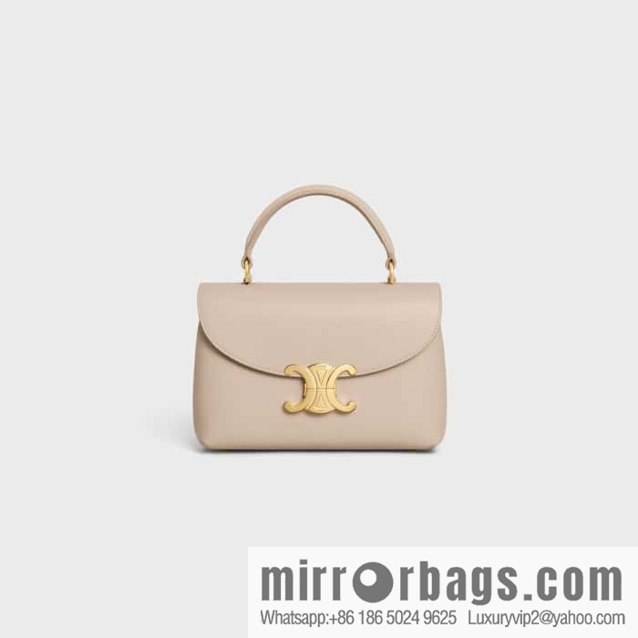 CELINE TEEN NINO Soft cow leather handbag 118113 apricot