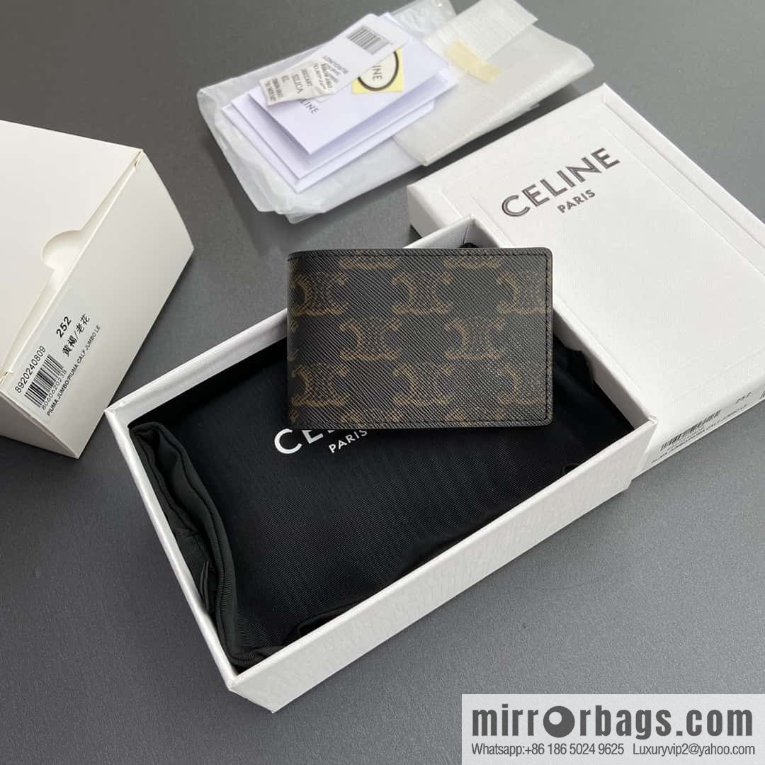 CELINE TRIOMPHE logo printed card pack 10M252BZR.04LI